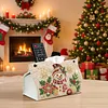 Cute for Snowman DIY Pearl Diamond Painting PU Cover Tissue Holder Kit Pearl Art Painting Decoration for Home & Gifts
