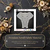 DIY Pearl Painting Elephant for Home Wall Decor(25x25cm)