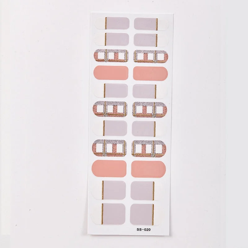 New Year Snow Flakes Nail Polish Sticker DIY Designer Nail Decor Sticker Nail Art Decoration Christmas Nail Sticker Set for Her