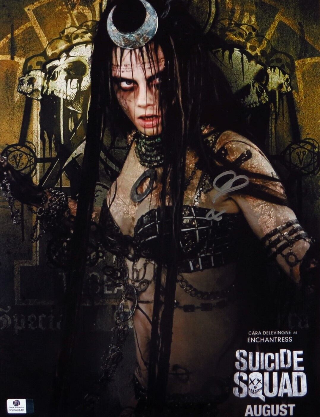 Cara Delevingne Signed Autographed 11X14 Photo Poster painting Suicide Squad Enchantress 849448