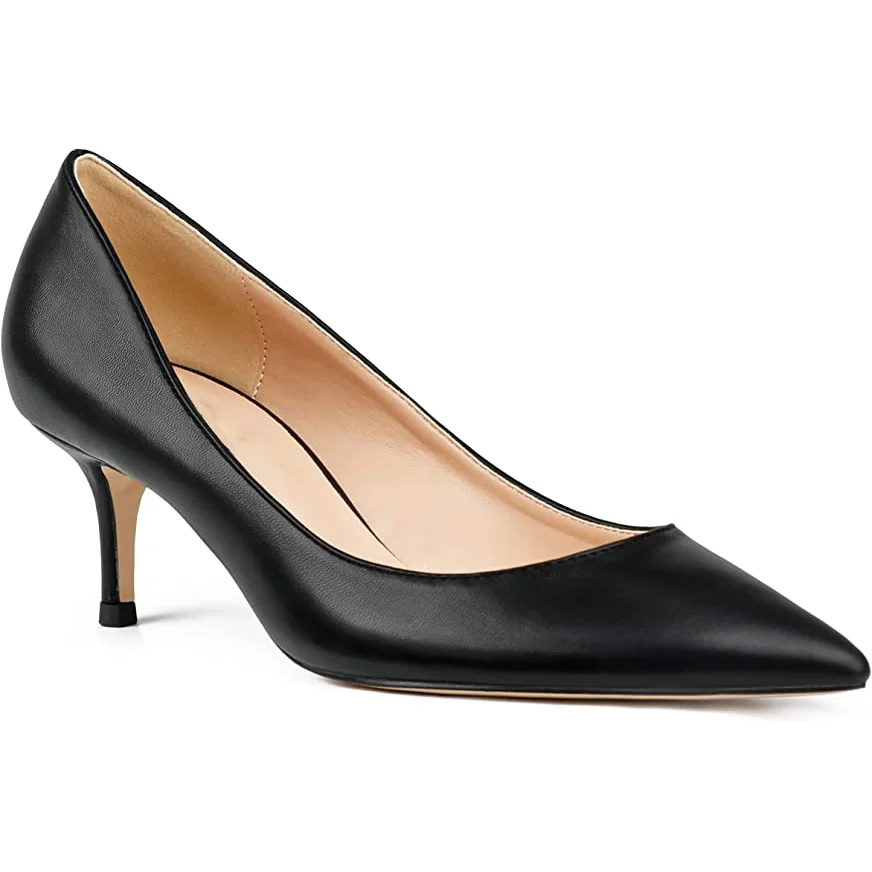 2.36" Kitten Heels Pumps Comfortable Women Daily Shoes-MERUMOTE