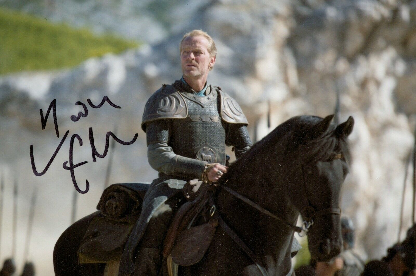 Iain Glen Signed 6x4 Photo Poster painting Game of Thrones Downton Abbey Dr Who Autograph + COA