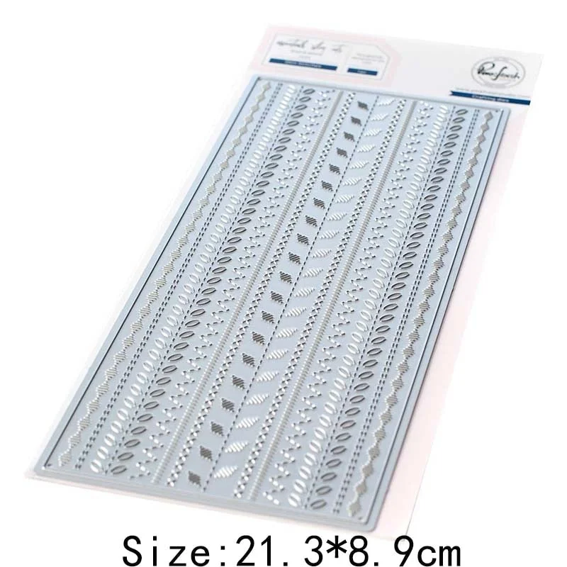 Metal Cutting Dies long Rectangular strip background card Scrapbooking Stencil Cut Die For DIY Card Crafts Handmade