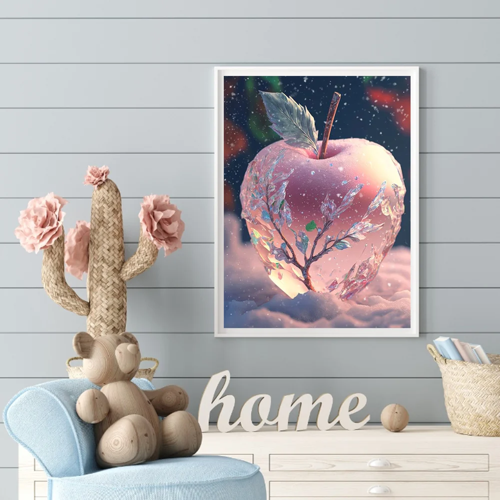 Diamond Painting - Full Round Drill - Snowflake Apple(Canvas|30*40cm)