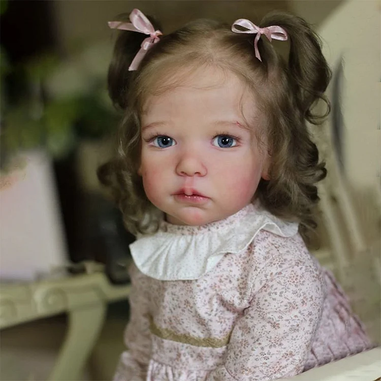  [Kids Gifts 2023] 20'' Realistic and Lifelike Reborn Baby Girl with Blue Eyes Named Wereta - Reborndollsshop®-Reborndollsshop®