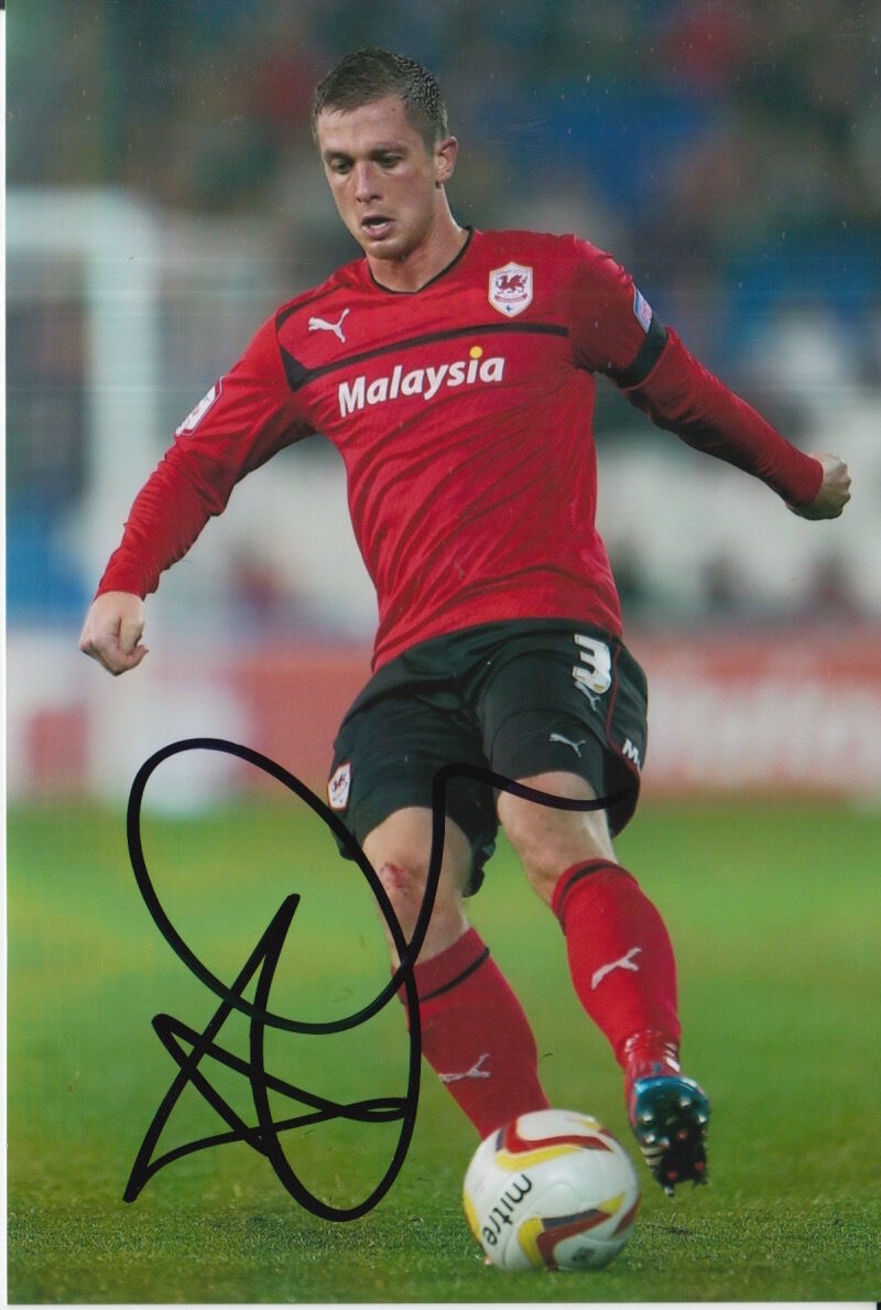 CARDIFF CITY HAND SIGNED ANDREW TAYLOR 6X4 Photo Poster painting 1.