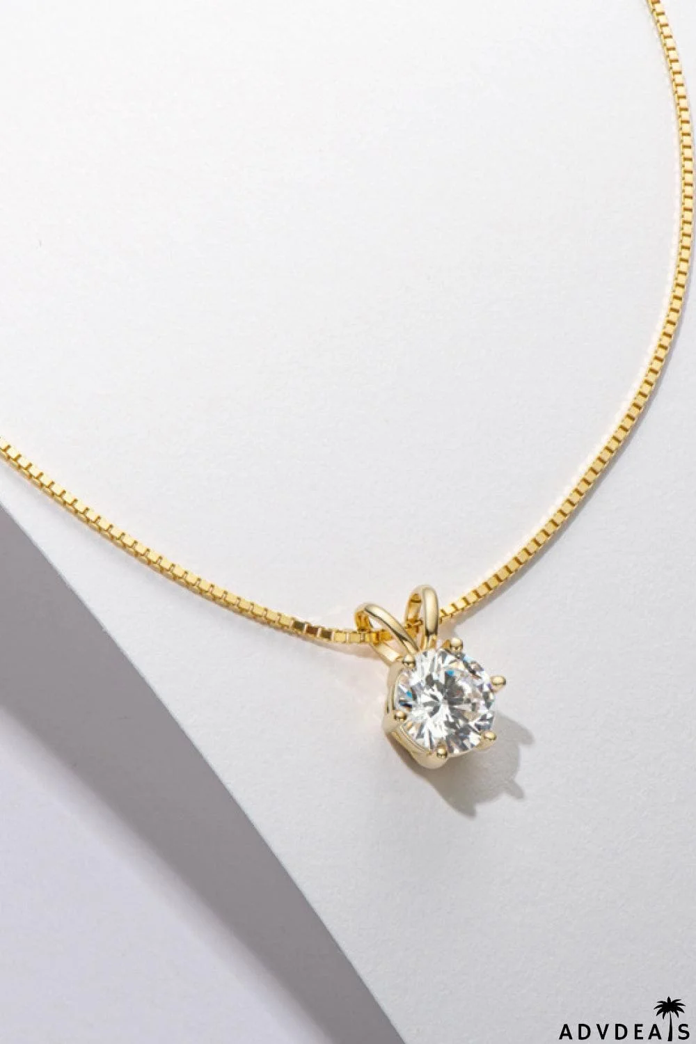 925 Sterling Silver 1 Carat Moissanite Pendant Necklace