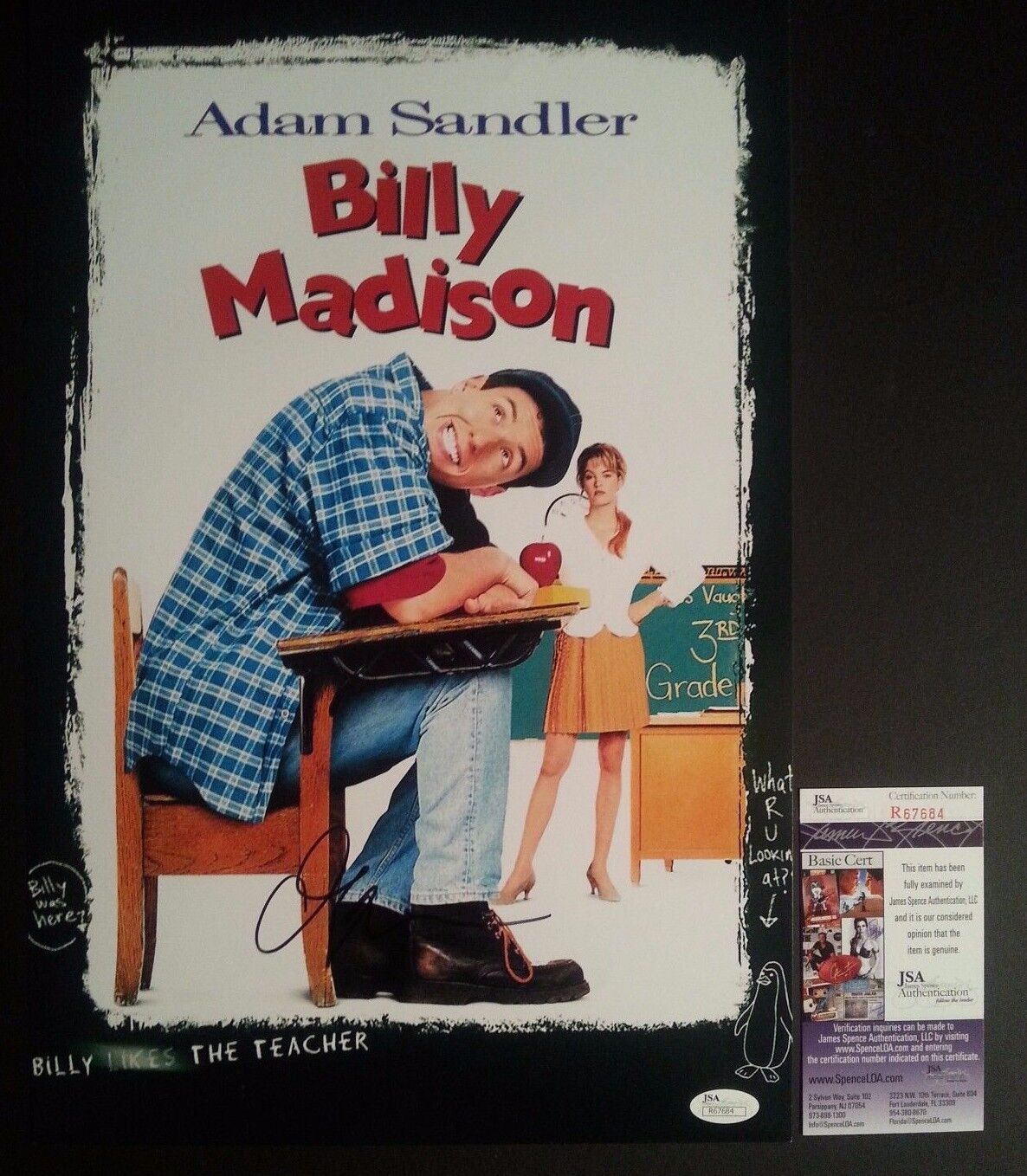 ADAM SANDLER Authentic Hand-Signed ~BILLY MADISON~ 11x17 Photo Poster painting (JSA COA)