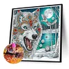 Diamond Painting-DIY Crystal Rhinestone Wolf