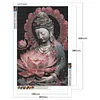 Lotus Guanyin buddhistischer runder Bohrer Diamantmalerei 40*60cm