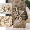 10 Pack | 4" Natural Jute Mini Burlap Sack Wedding Party Favor Bags