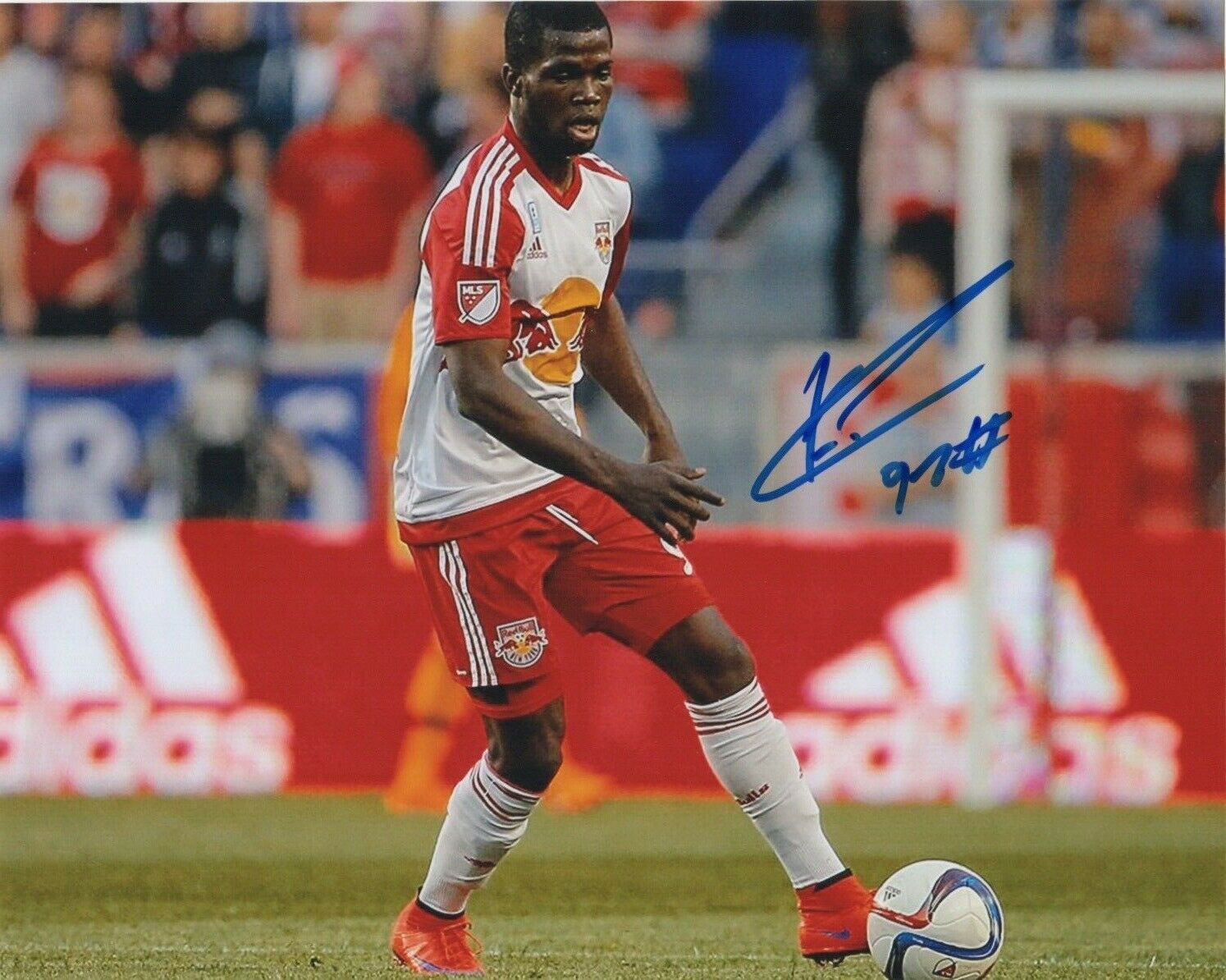 New York Red Bulls Kemar Lawrence Autographed Signed 8x10 MLS Photo Poster painting COA #2