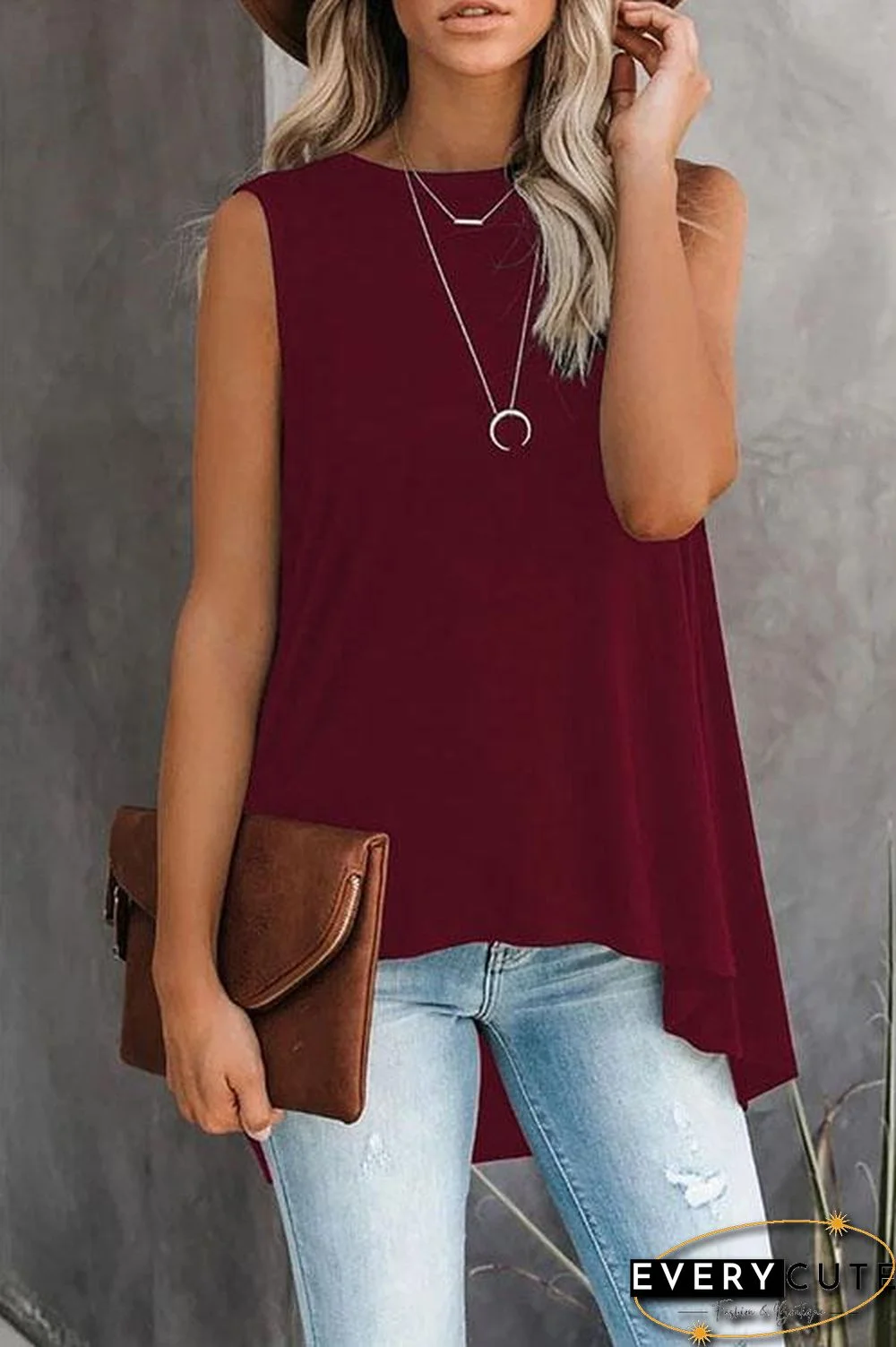 Basic Solid Top T-shirt