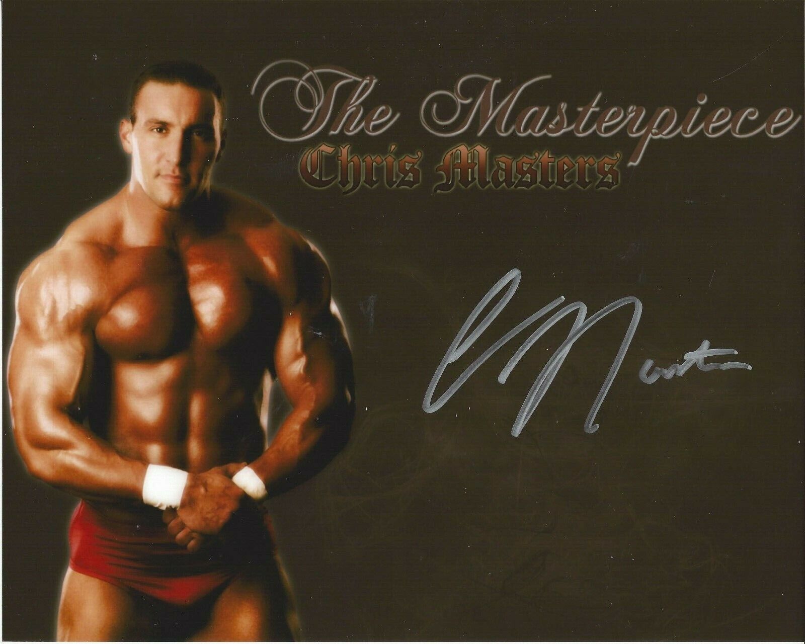 Chris Masters Autographed 8x10 WWE WWF  Ship 2