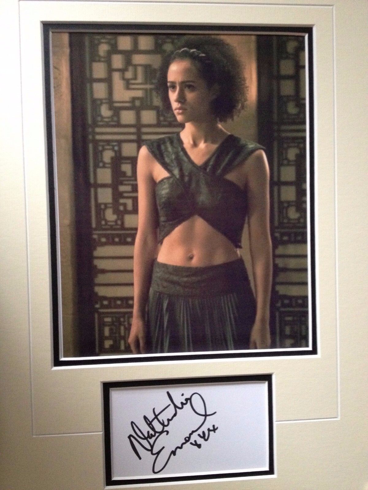 NATHALIE EMMANUEL - MISSANDEI - GAME OF THRONES ACTRESS - SIGNED Photo Poster painting DISPLAY