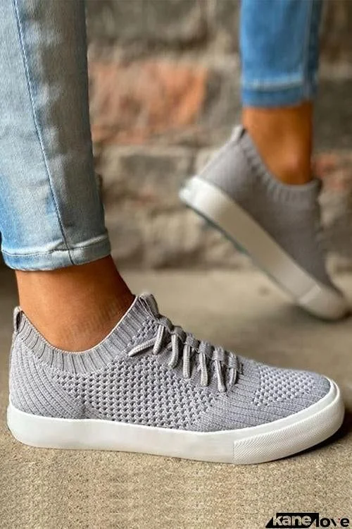 Knit Elastic Band Sneakers