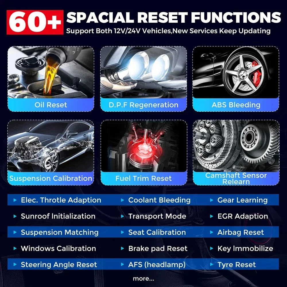 LAUNCH X431 PRO3S+ SmartLink HD 12V Auto 24V Truck Sistema completo de diagnóstico