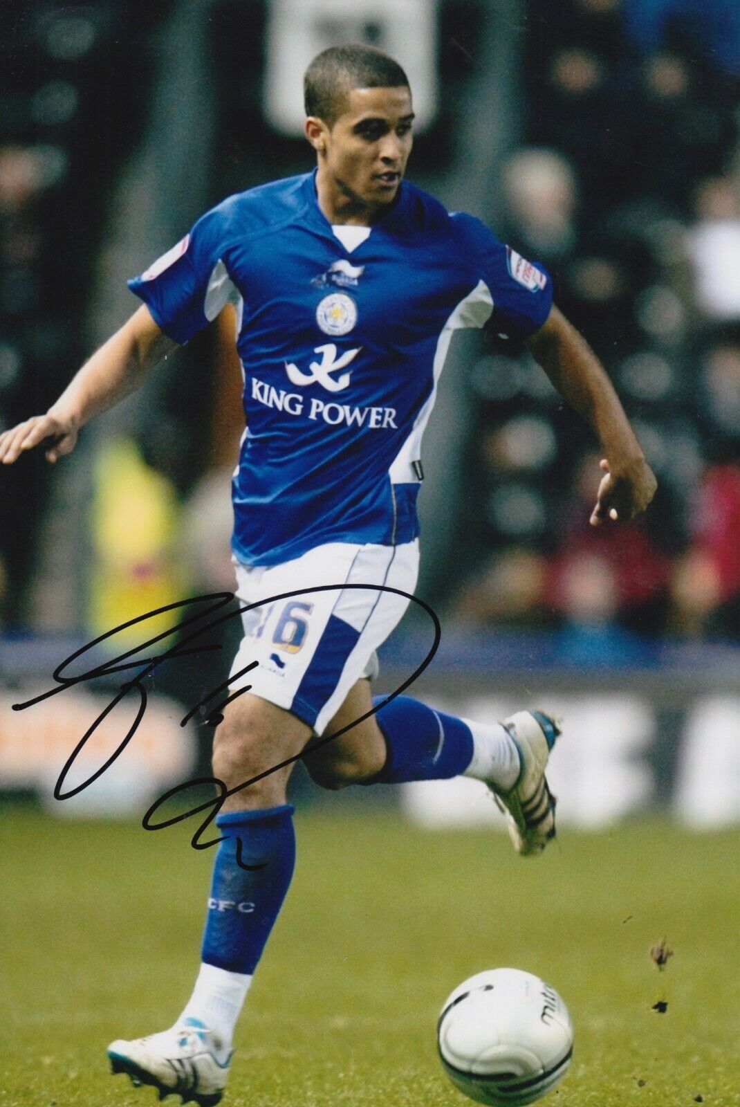 Kyle Naughton Hand Signed 12x8 Photo Poster painting - Leicester City - Football Autograph.