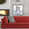 Diamond Painting -DIY Round Drill Wreath White Tigers
