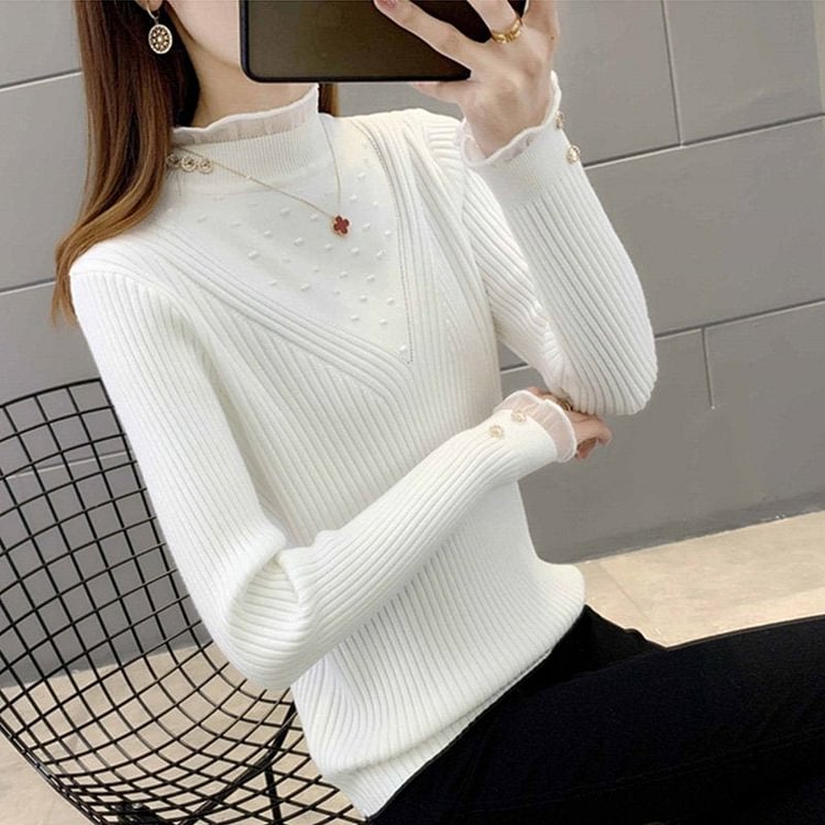Long Sleeve Casual Solid Sweater