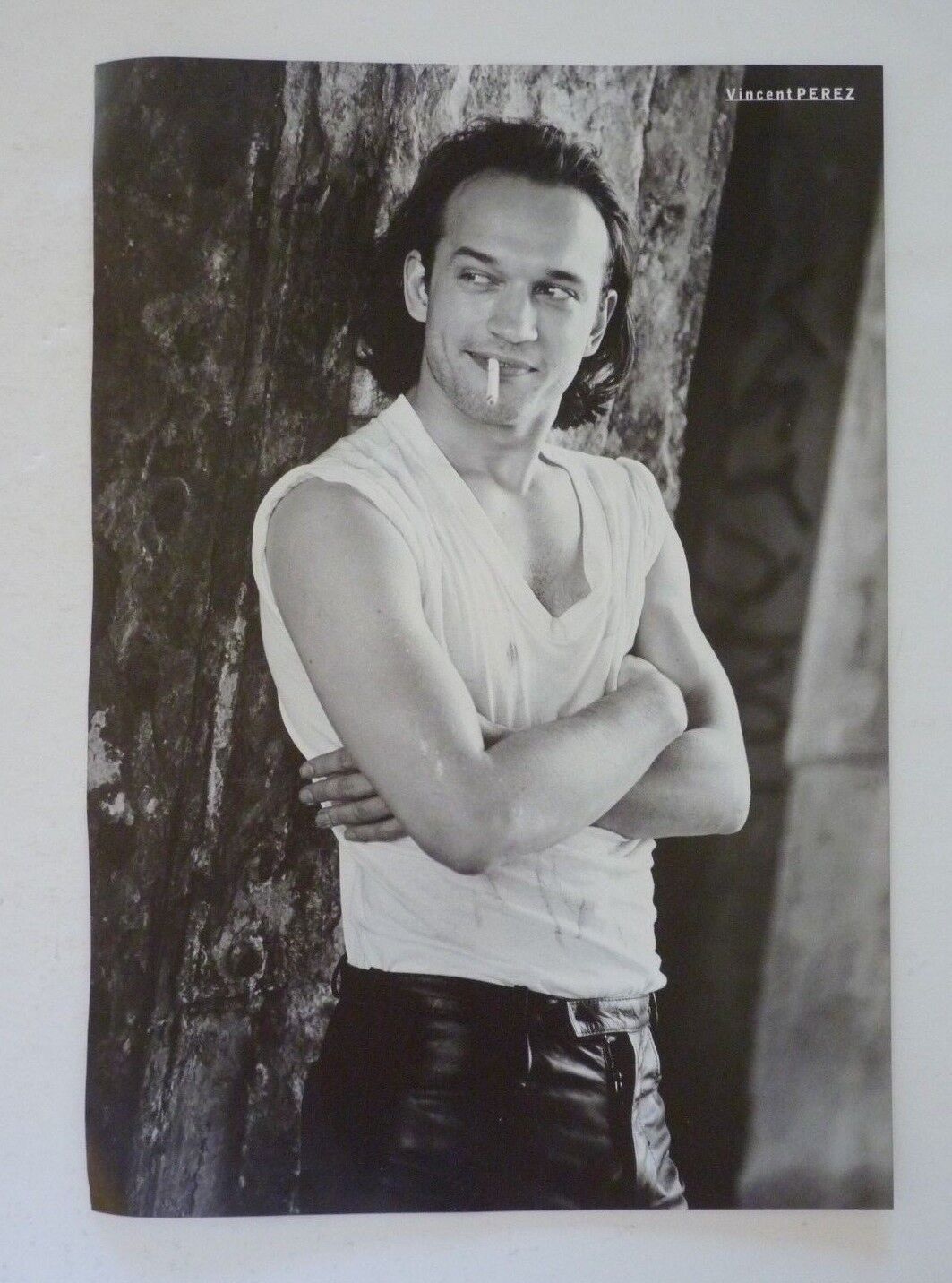 Vincent Perez Single Side Coffee Table Book Photo Poster painting Page 9x13