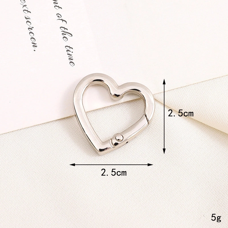 1 Piece 10 * 20mm 12*32mm 25*25mm Metal Solid Color Polished Keychain Lobster Clasp