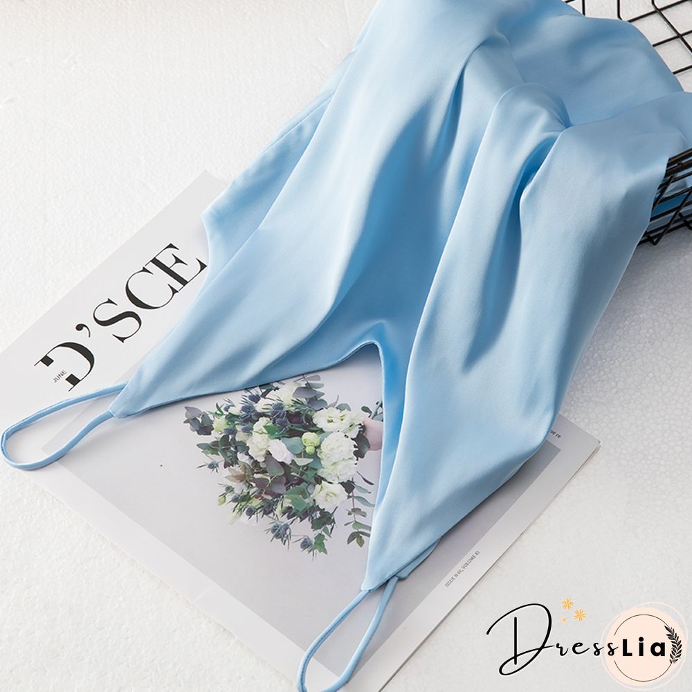 Summer Crop Top Women Camis Silk Satin Tank Top Women Camisole Sleeveless Vest Roupas Femin Cropped Croo Top Binder Trans