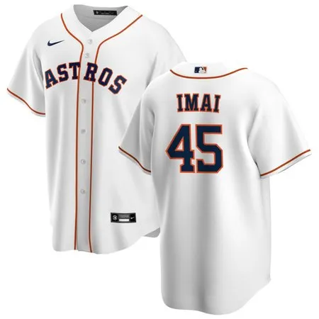 Youth Houston Astros #45 Tatsuya Imai White Home Replica Jersey