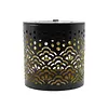 Solar Powered Metal Mandala Decorative Lamp Weatherproof Outdoor LED Deck Step Wall Lights Auto On/Off Hollow Out Retro Solar Lights for Garden Yard Patio Porch Decor