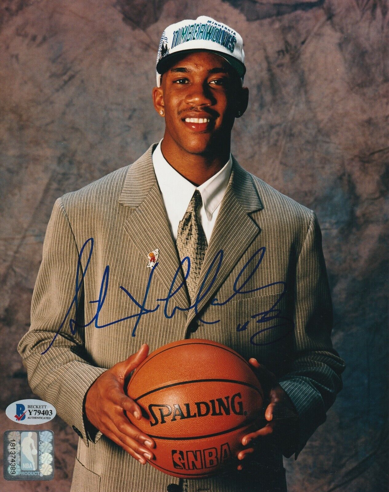 STEPHON MARBURY Signed Minnesota TIMBERWOLVES 8x10 Photo Poster painting w/ Beckett COA