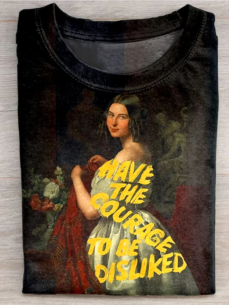 Teecade Teecade Have The Courage To Be Disliked Art Print T-shirt