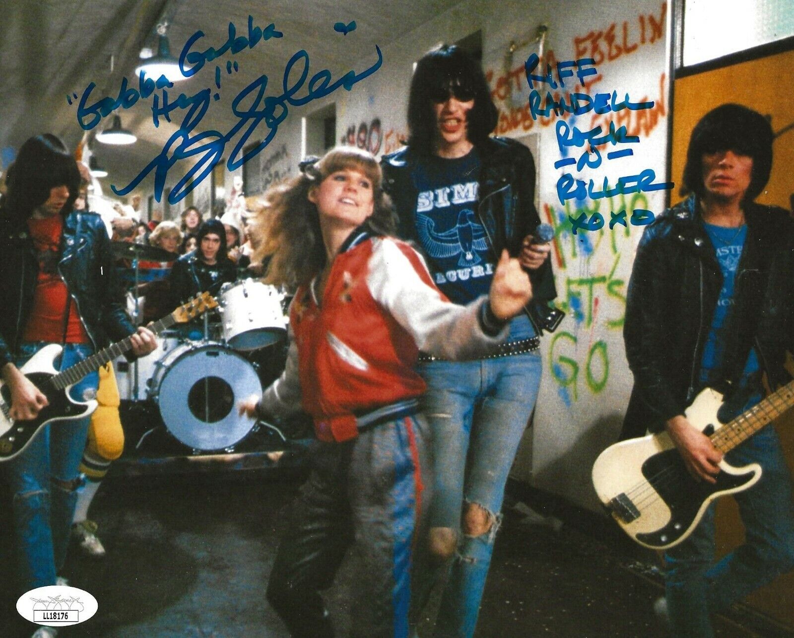 P. J. Soles signed Rock 'n' Roll High School 8x10 Photo Poster painting Riff Randall 3 JSA