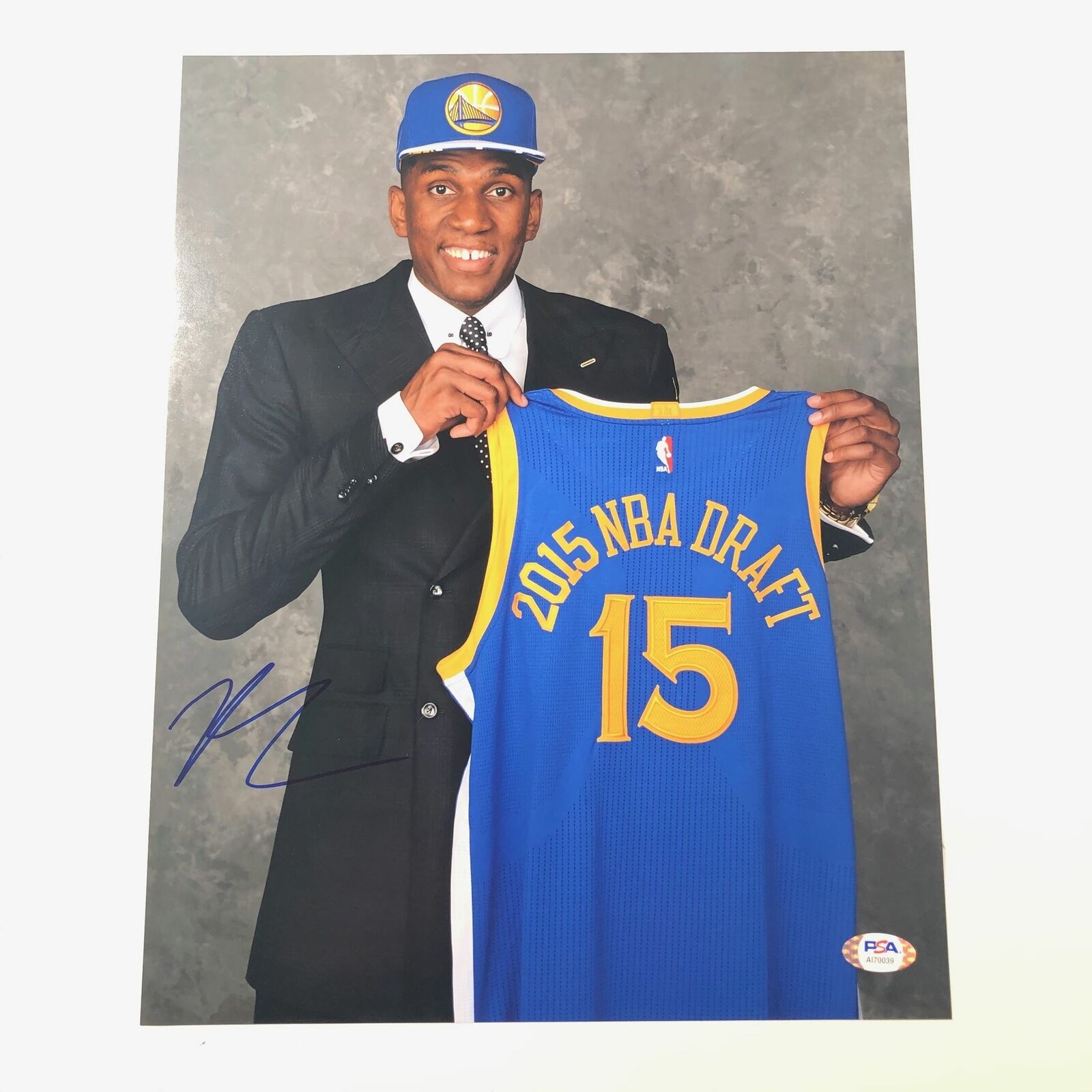 Kevon Looney signed 11x14 Photo Poster painting PSA/DNA Golden State Warriors Autographed