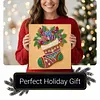 (25x25cm)DIY Pearl Painting Xmas Framed Handmade Pearl Material Art Kit Living Room Decor