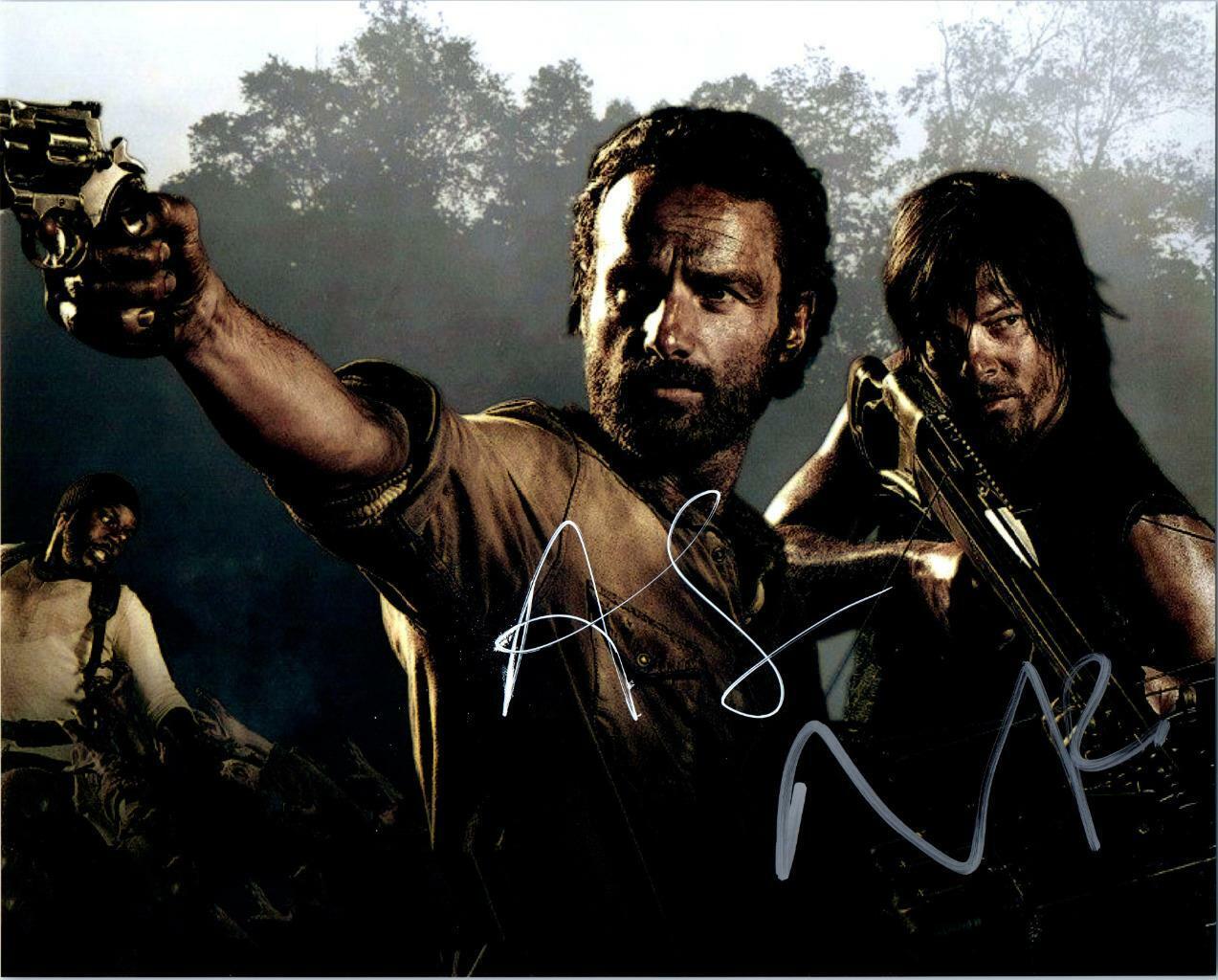 Norman Reedus Andrew Lincoln autographed 8x10 Picture signed Photo Poster painting and COA