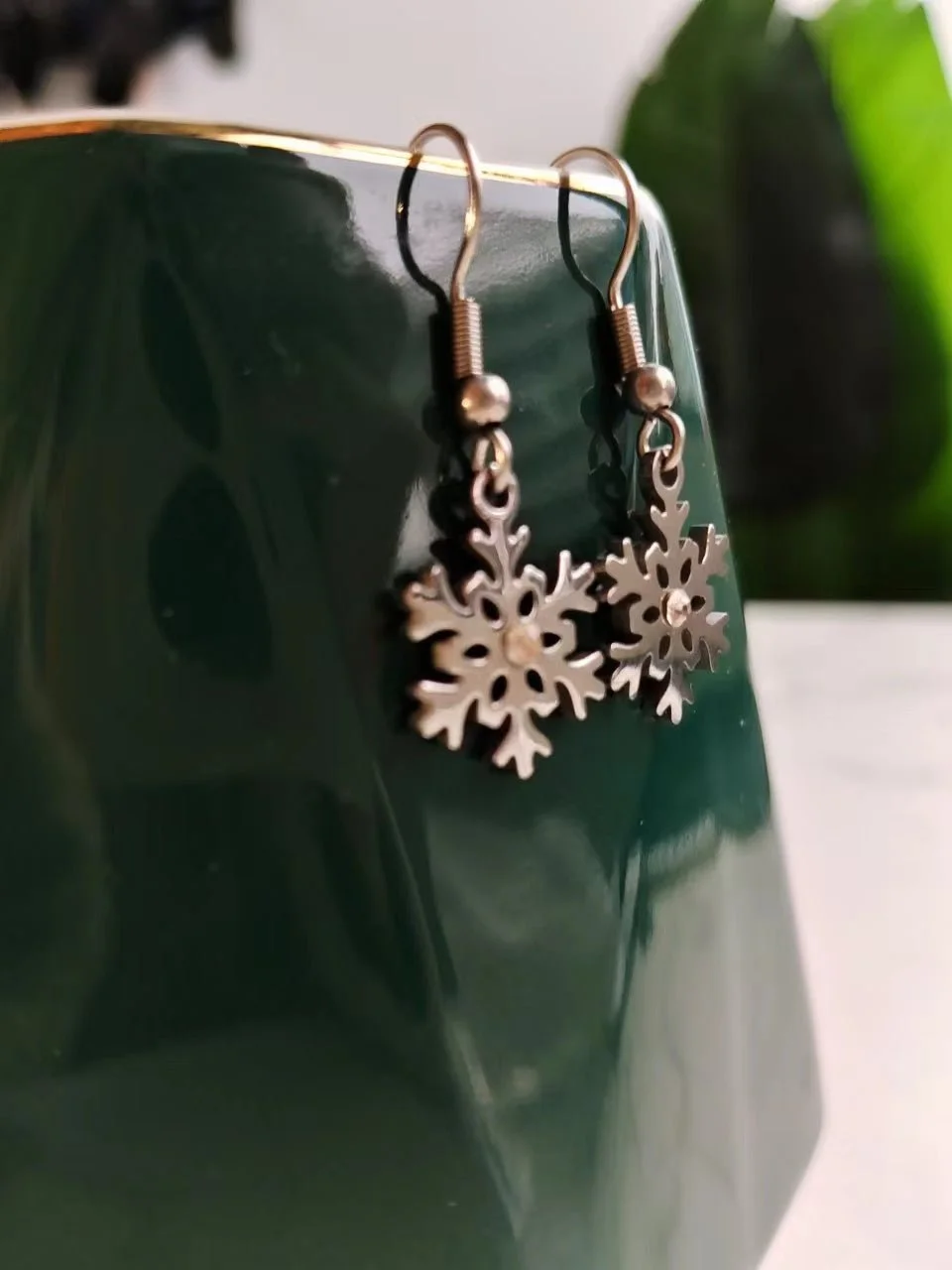 Snowflake Dangle Earrings