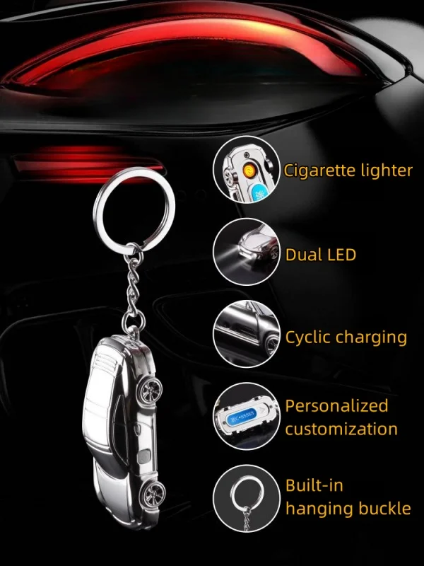 Multifunctional Sports Car Keychain