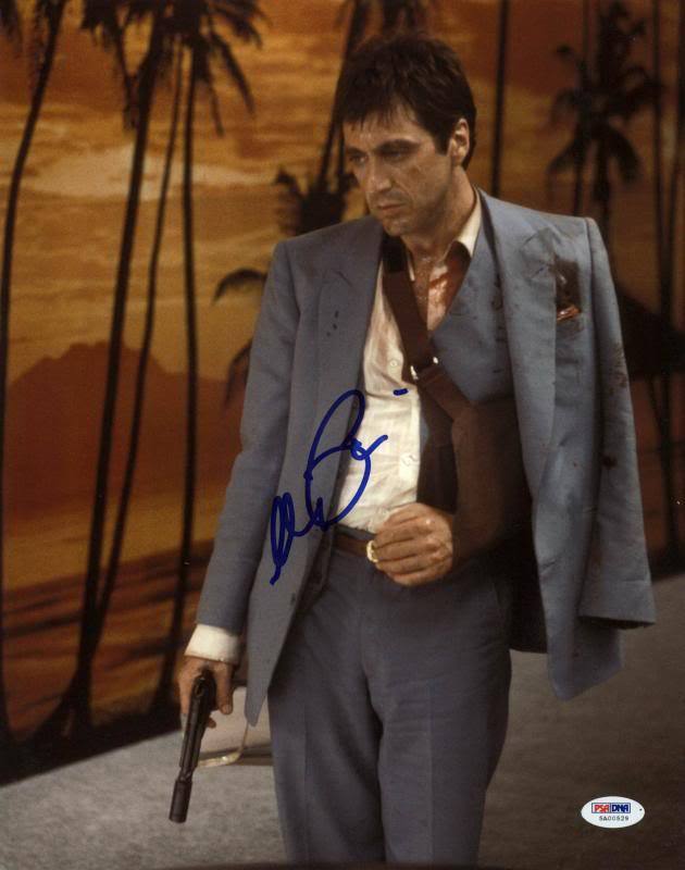 Al Pacino Scarface Signed 11X14 Photo Poster painting Graded Perfect 10! PSA/DNA ITP #5A00529