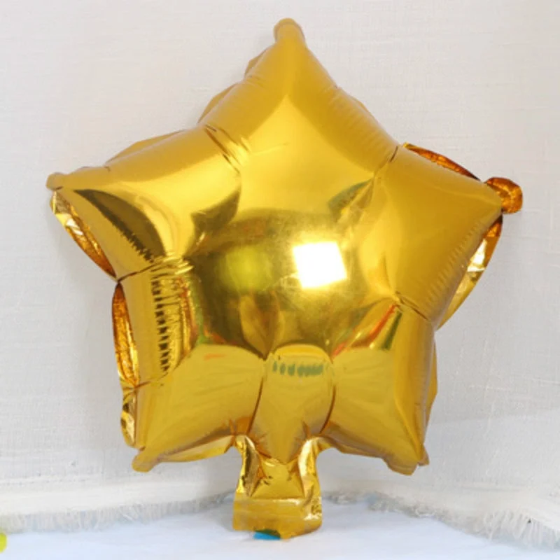 SUEF 1/3/5pcs 10inch Five-Pointed Star Foil Balloon Birthday New Year Decoration Christmas for Home @1