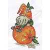Orange Gnome -  11CT Partial Beaded Cross Stitch Kit(25x35cm)