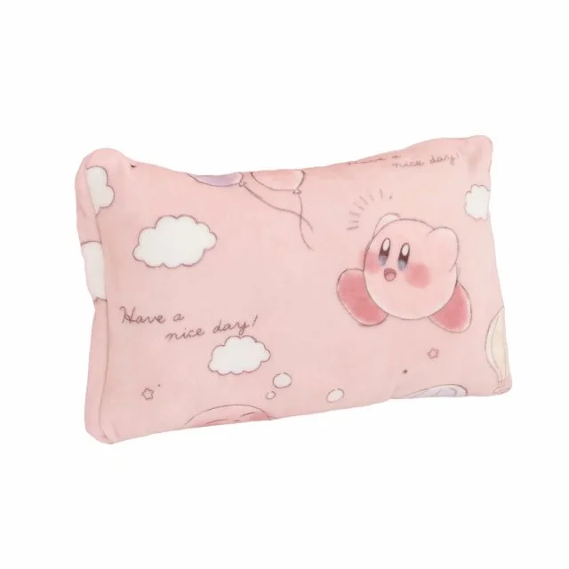 Kawaii Kirby Pink Anime Peripheral Flannel Blanket Plush Pillowcase SP16961