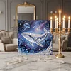 DIY Pearl Painting whale for Home Decor with Frame(30x30cm)