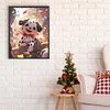 >SALE<5D DIY Full Round Drill Diamond Painting Zodiac Dog Kit Home Decoration 30x40cm
