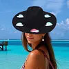 Straw Beach Sun Hat with Adjustable Chin Strap Wide Brim Sun Beach Hat for Beach