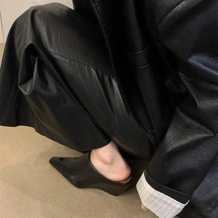 Yyvonne And Bao Head Half Slippers Women Wear 2025 Spring And Summer Small Square Lazy High And Muller Slippers Women