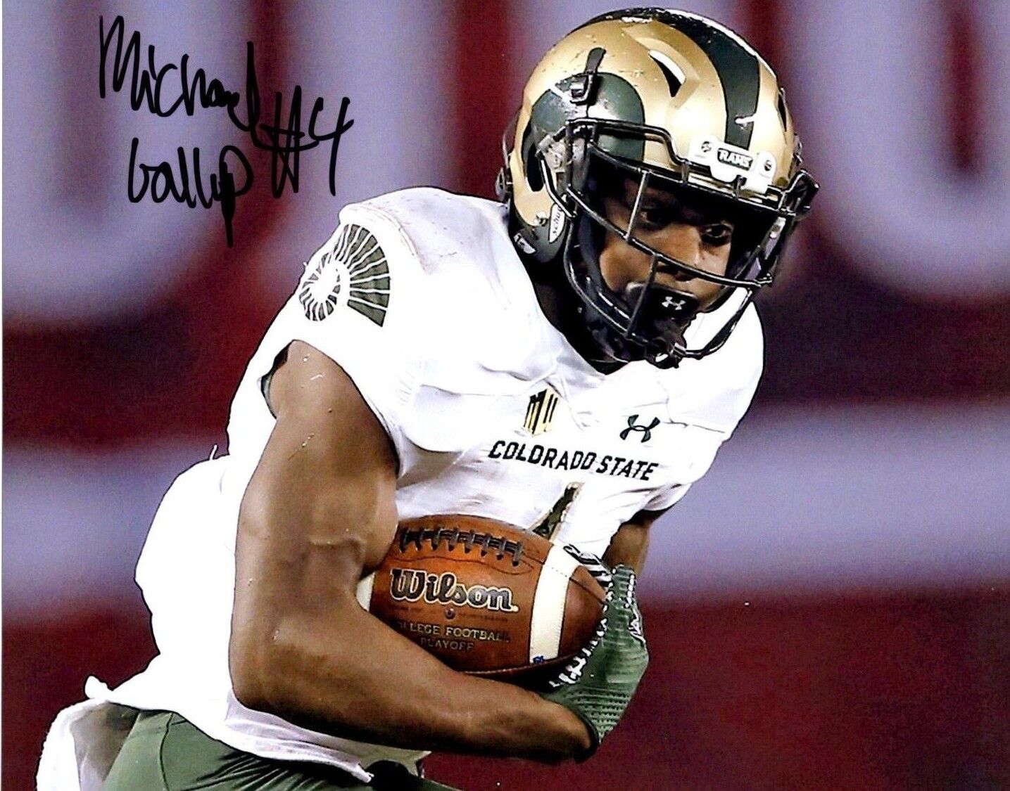 Michael Gallup Colorado State Rams signed autographed 8x10 football Photo Poster painting c