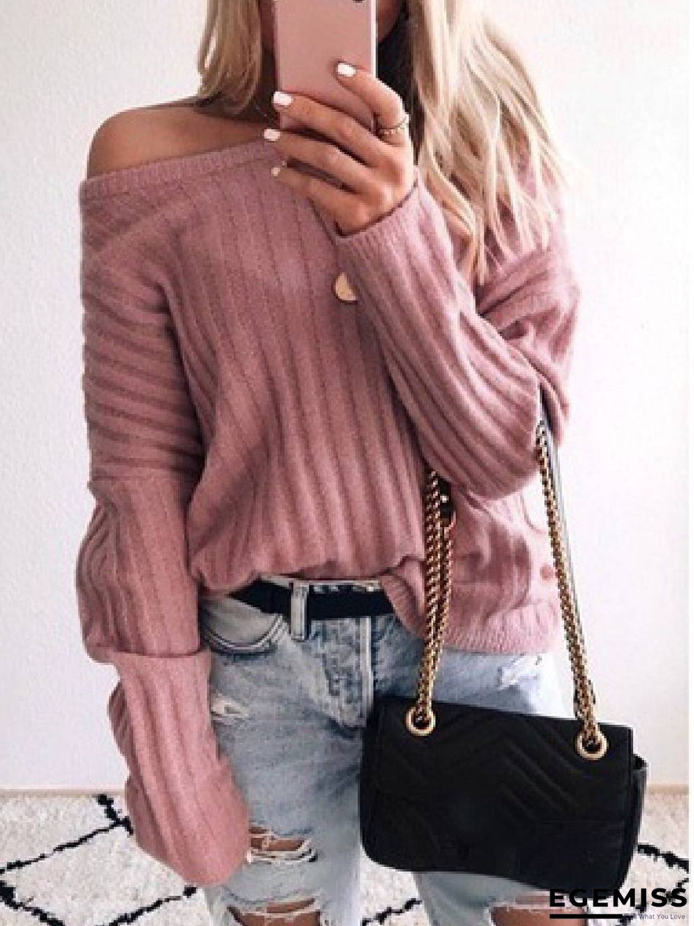 Casual Round Neck Sweater | EGEMISS
