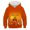 Kid Boy Girl 3D Printed Casual Halloween Long-Sleeved Hoodies Tops