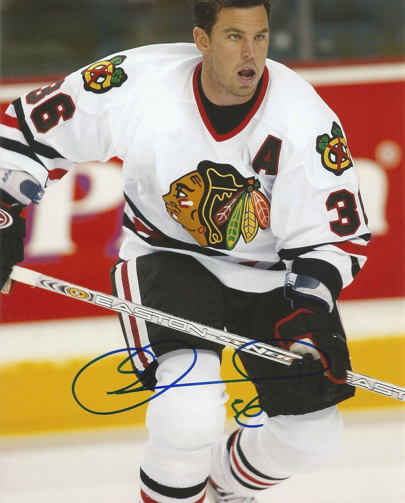 MATTHEW BARNABY SIGNED CHICAGO BLACKHAWKS 8x10 Photo Poster painting w/COA