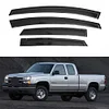 IG Window Visor for 2001-2007 Chevy Chevrolet Silverado/GMC Sierra Crew Cab, 2002-2006 Avalanche/Suburban/Escalade EXT/Yukon XL, Rain Guard Side Vent Deflector 2002 2003 2004 2005 2006